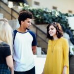 tips for transitioning to college students standing around